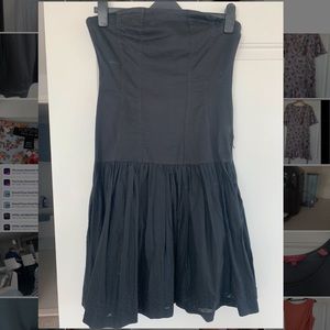 Reiss black strapless dress